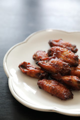 buffalo wings , Fried chicken with hot and spicy sauce