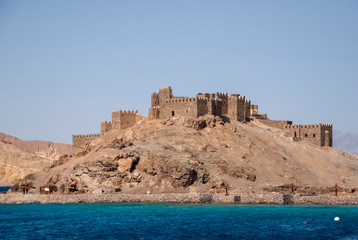 Salah El Din Castle on Farun Island in the Gulf of Aqaba
