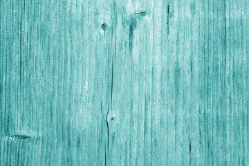 Wooden board texture in cyan tone.