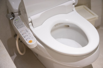 electronic control panel of toilet sanitary ware with automatic flush system, japan toilet bowl.