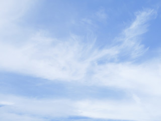 White clouds and sky