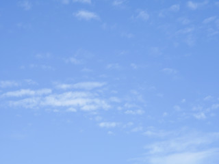 White clouds and sky