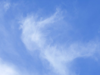 White clouds and sky