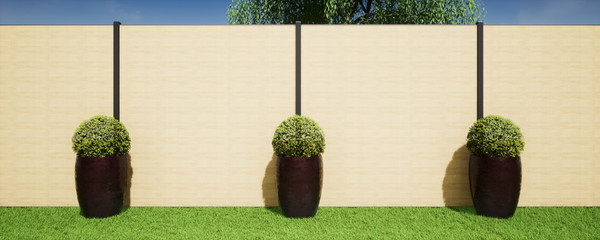 vue 3d palissade bois 2