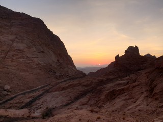 Fototapeta premium sunset in mountains