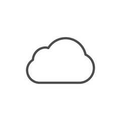 cloud weather icon vector illustration