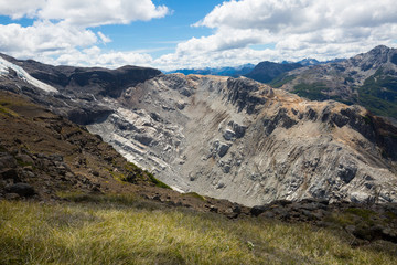 Mountain Tronador and glaciers of Alerce and Castano Overa