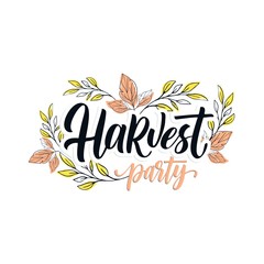 Hand drawn Thanksgiving typography poster. Celebration quote 