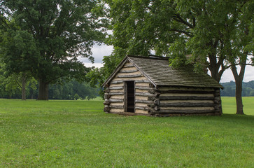 A cabin in the woods at Valley Forge