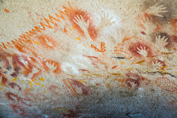 Cave paintings in Cueva de las Manos