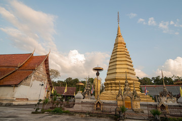 Naklejka premium THAILAND PHRAE WAT PHRA THAT CHOM CHAENG