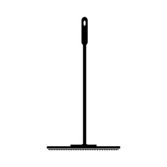 Vector design of mop and stick icon, logo isolated on white background