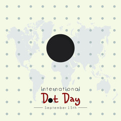 InternationalDot Day vector design, celebrate on September 15th