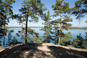  View of the lake from the observation deck in Borovoy