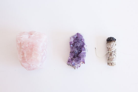 Crystals + Sage