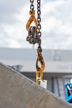 Construction rigging and steel iron workers on the job