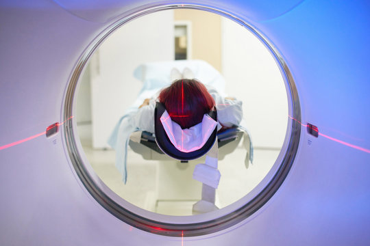 MRI scanner with patient