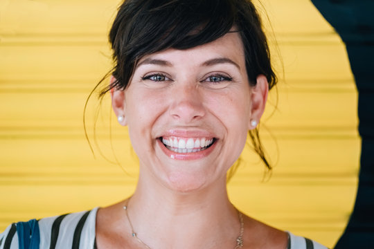Portrait of a beautiful brunette