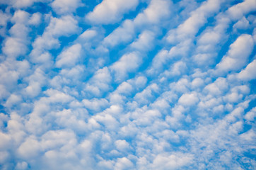 beautiful blue sky with clouds