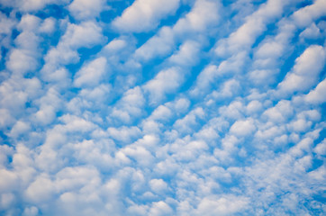 beautiful blue sky with clouds