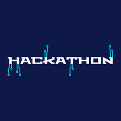Hackathon Logo. coding Vector design.