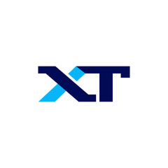 XT Letters Logo. vector design