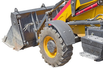 yellow excavator machines