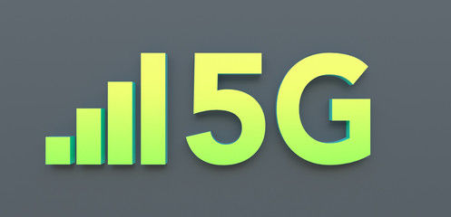 5G high speed mobile internet data symbol