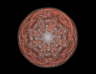 Abstract background with bokeh effect. Glittering magic dust particles. Magic concept