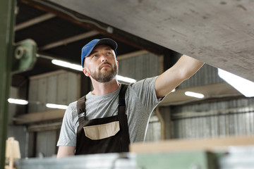 Professional Carpenter At Work