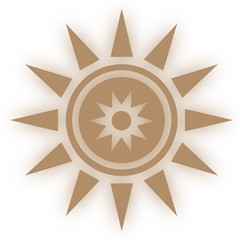 Star icon symbool. Glossy star shaped web stickers. Element style for chakra meditation