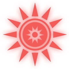 Star icon symbool. Glossy star shaped web stickers. Element style for chakra meditation