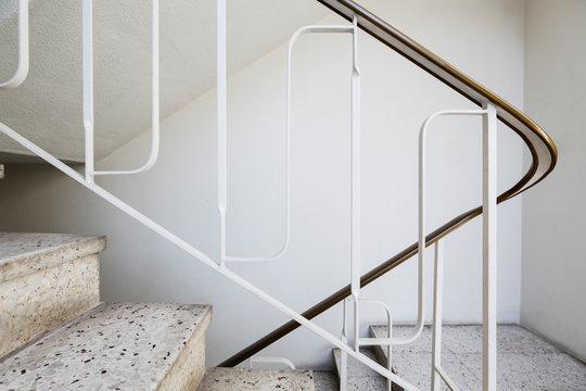 Mid century modern apartment stair