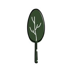 Tree icon vector illustration on white background