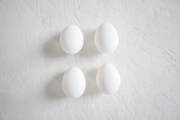 eggs on wooden background
