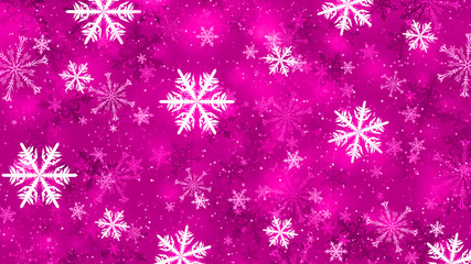 Beautiful background with winter decorative snowflakes 