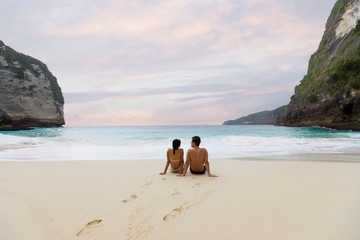 A couple at klingking beach