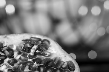 A close up of a pomegranate