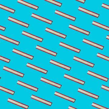 Gelatin Candy Stripes on Light Blue