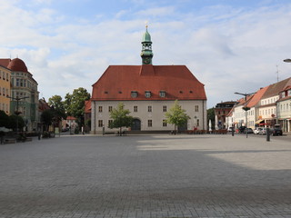 Fototapeta na wymiar Das Rathaus in Finsterwalde