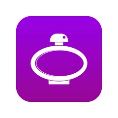 Parfume bottle icon digital purple for any design isolated on white vector illustration