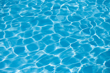 Blue water ripple surface