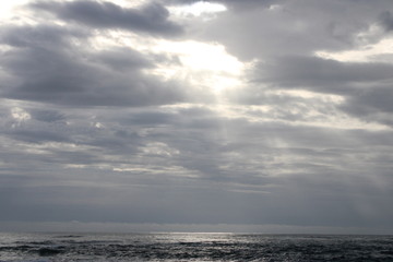 Clouds over the sea