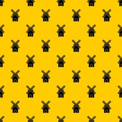 Mill pattern seamless vector repeat geometric yellow for any design