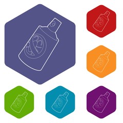 Insecticide spray icon. Outline illustration of insecticide spray vector icon for web