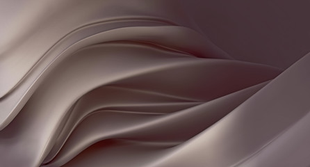 Abstract dusty brown mother-of-pearl background. Luxurious dusty brown background. 3D rendering.