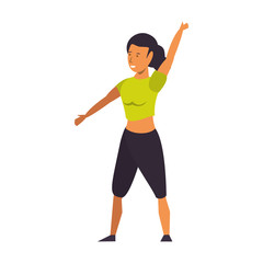 fitness sport exercise lifestyle cartoon