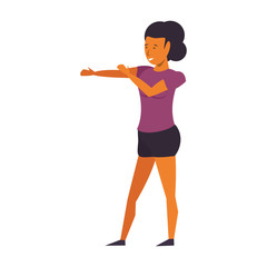 fitness sport exercise lifestyle cartoon