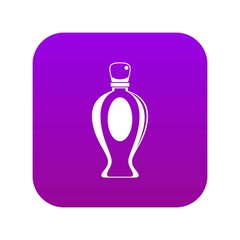 Perfume bottle icon digital purple for any design isolated on white vector illustration