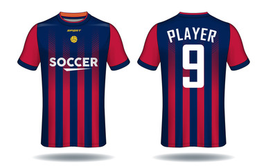 Soccer jersey template.sport t-shirt design.	